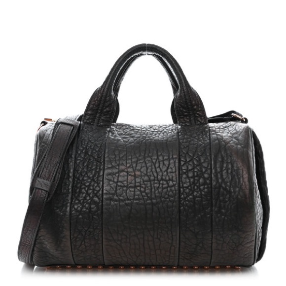Alexander Wang Handbags - Alexander Wang Rocco Duffle Bag Purse Black Rose Gold